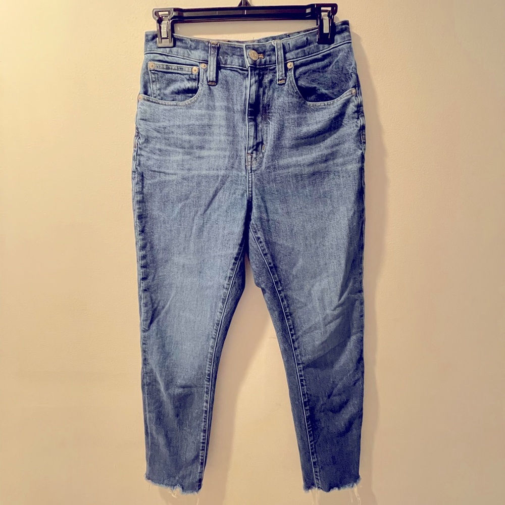 Madewell High Rise Slim Boy Cropped Jeans